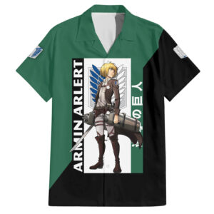 Chemise hawaïenne Armin Arlert – L’Attaque des Titans - Maison Otaku