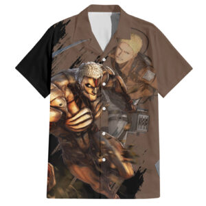 Chemise hawaïenne Titan Cuirassé – L’Attaque des Titans - Maison Otaku