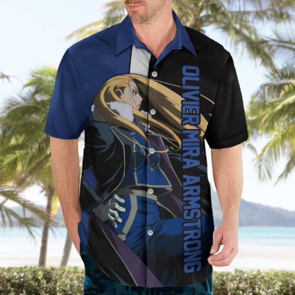Chemise hawaïenne Olivier Mira Armstrong – Fullmetal Alchemist - Maison Otaku – Image 3