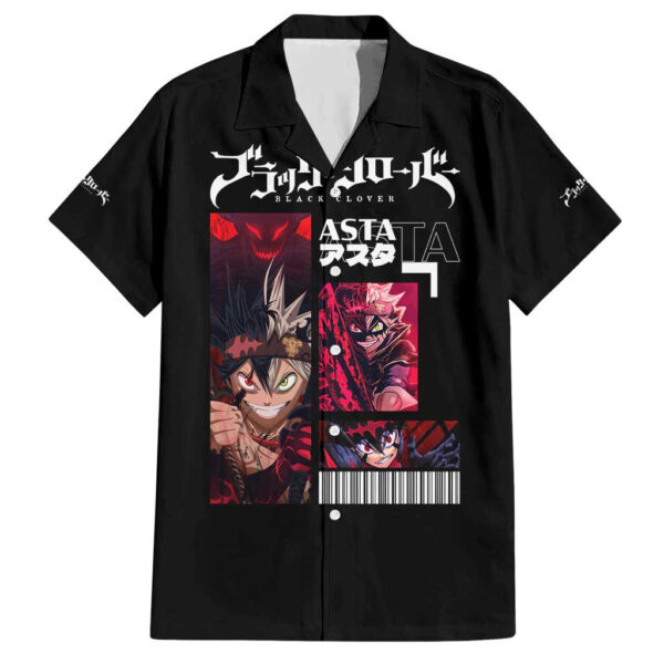 Chemise hawaïenne Asta – Black Clover V2 - Maison Otaku