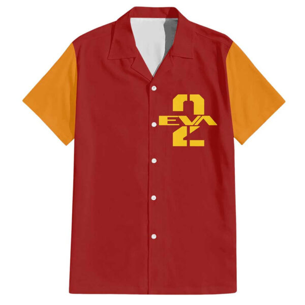 Chemise hawaïenne Asuka Langley – Evangelion EVA-02 - Maison Otaku