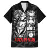 Chemise hawaïenne L'Attaque des Titans – Personnages (style manga) - Maison Otaku