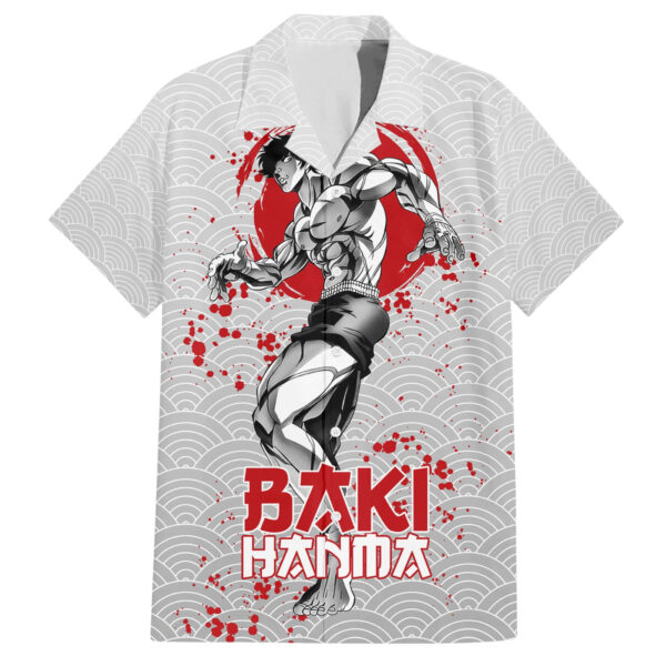 Chemise hawaïenne Baki Hanma – Style Japonais - Maison Otaku