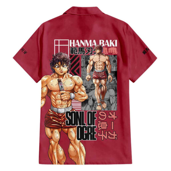Chemise hawaïenne Baki Hanma - Maison Otaku – Image 2