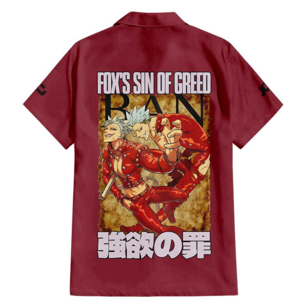 Chemise hawaïenne Ban – Seven Deadly Sins - Maison Otaku – Image 2