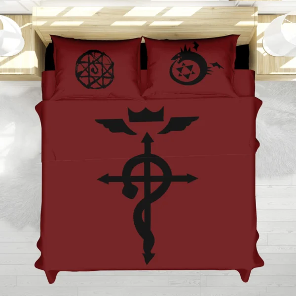 Housse De Couette Edward Elric Fullmetal Alchemist Parure de lit Ensemble De Literie