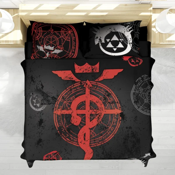 Housse De Couette Cercle de Transmutation Fullmetal Alchemist Parure de lit Ensemble De Literie