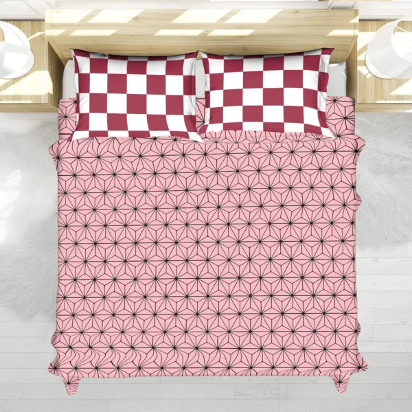 Housse De Couette Nezuko Kamado Demon Slayer Parure de lit Ensemble De Literie