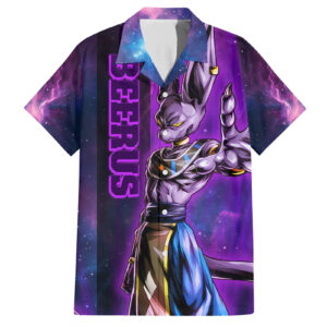 Chemise hawaïenne Beerus – Dragon Ball - Maison Otaku