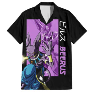 Chemise hawaïenne Beerus – Dragon Ball (variante simple) - Maison Otaku