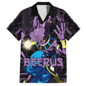 Chemise hawaïenne Beerus – Dragon Ball (style manga) - Maison Otaku