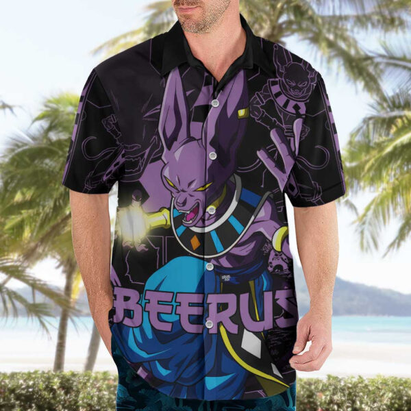 Chemise hawaïenne Beerus – Dragon Ball (style manga) - Maison Otaku – Image 3