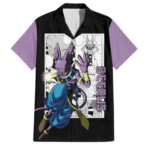 Chemise hawaïenne Beerus – Dragon Ball (mix manga/anime) - Maison Otaku