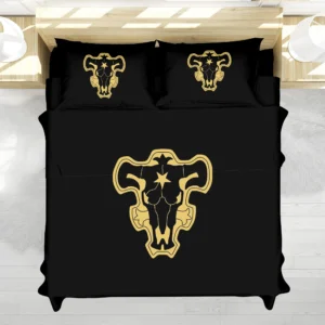 Housse De Couette Black Clover Taureaux Noirs Parure de lit Ensemble De Literie