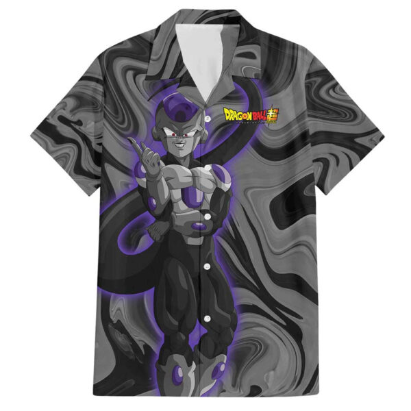 Chemise hawaïenne Freezer Noir – Dragon Ball - Maison Otaku