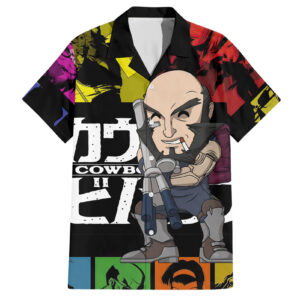 Chemise hawaïenne Jet Noir - Maison Otaku