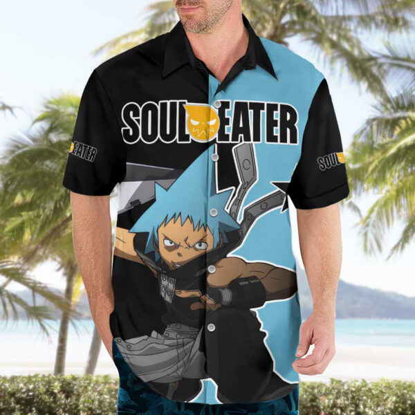 Chemise hawaïenne Black☆Star – Soul Eater - Maison Otaku – Image 3