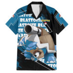 Chemise hawaïenne Tortank – Pokémon (motif grunge) – Maison Otaku