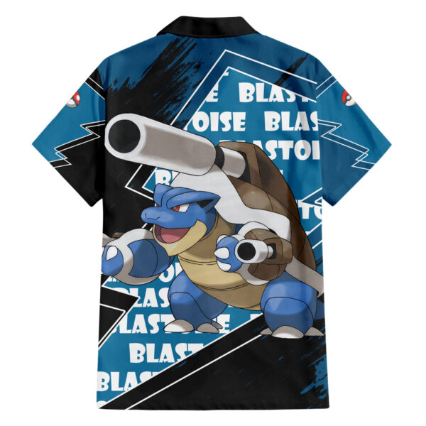 Chemise hawaïenne Tortank – Pokémon (motif grunge) - Maison Otaku – Image 2