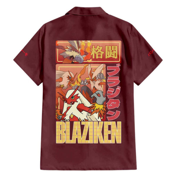Chemise hawaïenne Braségali – Pokémon - Maison Otaku – Image 2