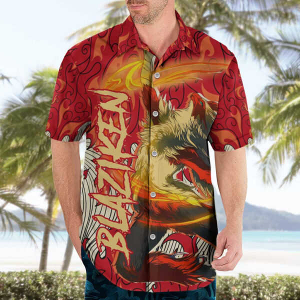 Chemise hawaïenne Braségali – Pokémon - Maison Otaku – Image 3