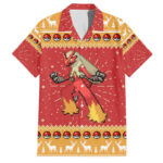 Chemise hawaïenne Braségali – Pokémon – Maison Otaku