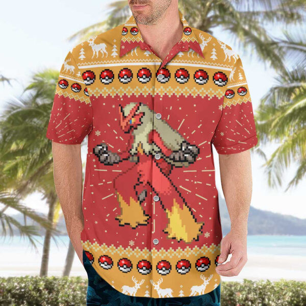 Chemise hawaïenne Braségali – Pokémon - Maison Otaku – Image 3