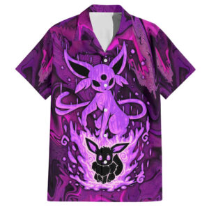 Chemise hawaïenne Mentali en feu – Pokémon - Maison Otaku
