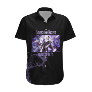 Chemise hawaïenne Aizen forme finale – Bleach TYBW - Maison Otaku