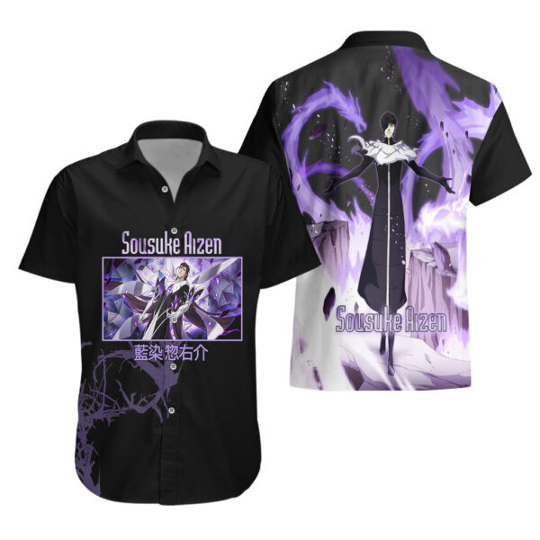 Chemise hawaïenne Aizen forme finale – Bleach TYBW - Maison Otaku – Image 3