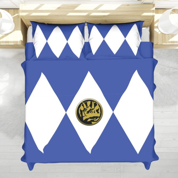 Housse De Couette Ranger Bleu Mighty Morphin Power Rangers Parure de lit Ensemble De Literie
