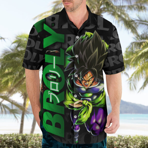 Chemise hawaïenne Broly – Dragon Ball (motif japonais) - Maison Otaku – Image 3