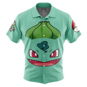 Chemise hawaïenne Visage Bulbizarre Pokémon - Maison Otaku