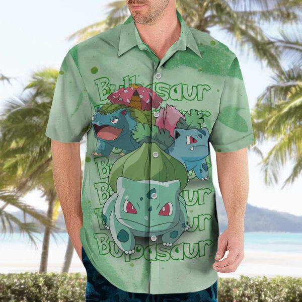 Chemise hawaïenne Bulbizarre Pokémon - Maison Otaku – Image 3