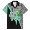 Chemise hawaïenne Bulbizarre Pokémon Manga - Maison Otaku