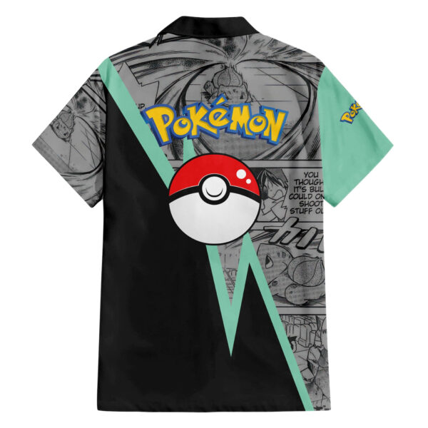 Chemise hawaïenne Bulbizarre Pokémon Manga - Maison Otaku – Image 2
