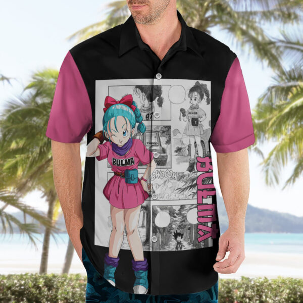 Chemise hawaïenne Bulma Dragon Ball - Maison Otaku – Image 3