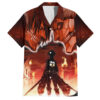 Chemise hawaïenne Attaque des Titans Incendiaire - Maison Otaku