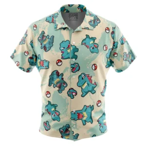 Chemise hawaïenne Totodile Pokémon - Maison Otaku