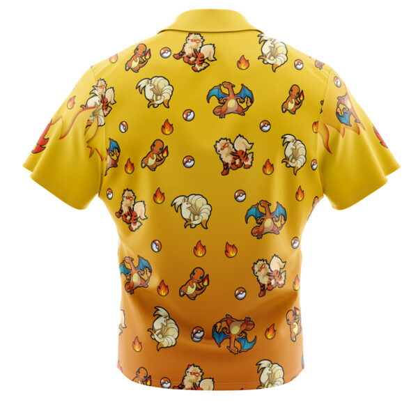 Chemise hawaïenne Type Feu Pokémon - Maison Otaku – Image 2