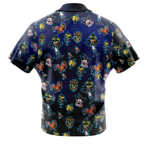 Chemise hawaïenne Crash & Dr Neo Crash Bandicoot - Maison Otaku – Image 2