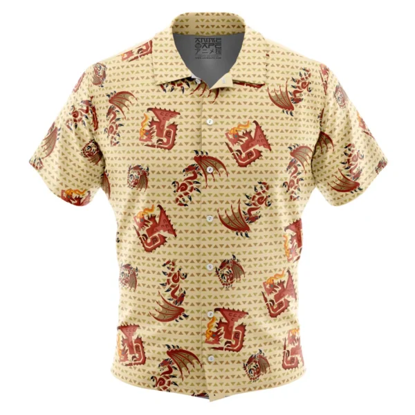 Chemise hawaïenne Rathalos Monster Hunter Motif - Maison Otaku – Image 2