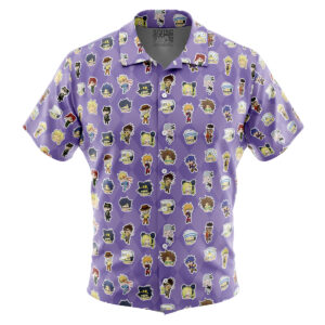 Chemise hawaïenne Personnages JoJo’s Bizarre Adventure Chibi - Maison Otaku