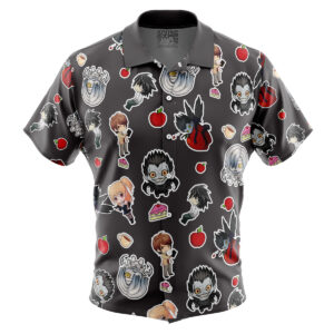 Chemise hawaïenne Chibi Death Note Pattern - Maison Otaku