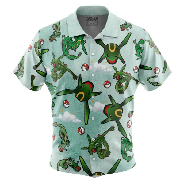 Chemise hawaïenne Rayquaza Pokémon - Maison Otaku