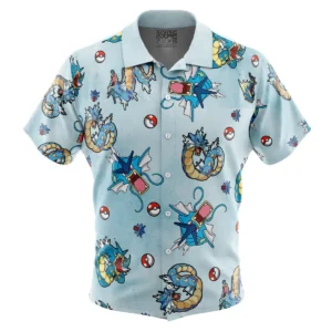 Chemise hawaïenne Motif Gyarados Pokémon - Maison Otaku