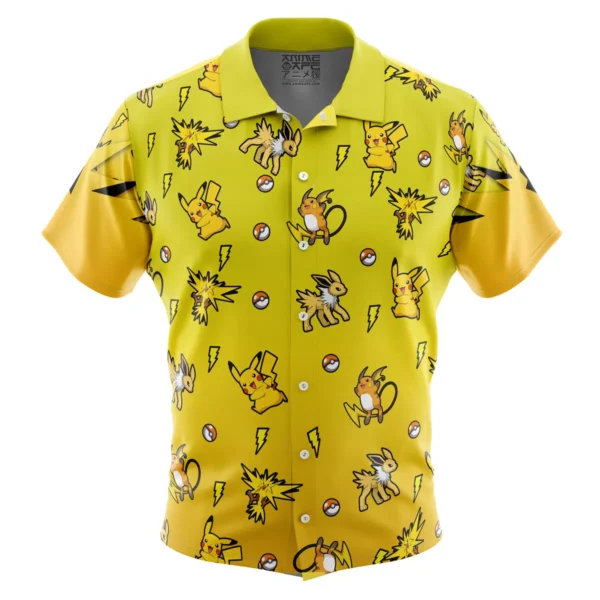 Chemise hawaïenne Type Électrique Pokémon - Maison Otaku