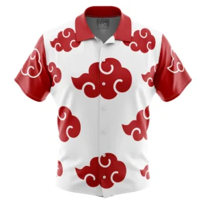 Chemise hawaïenne Akatsuki Blanche - Maison Otaku