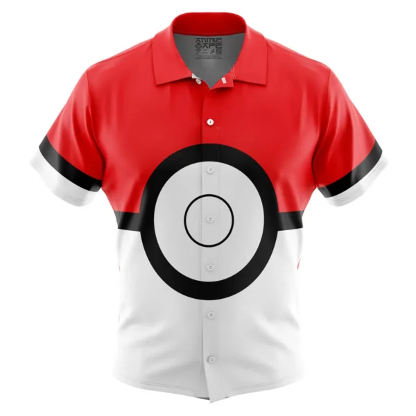 Chemise hawaïenne Pokéball Pokémon - Maison Otaku