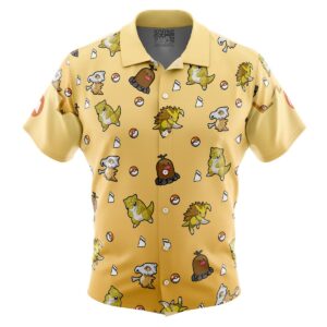 Chemise hawaïenne Type Sol Pokémon - Maison Otaku